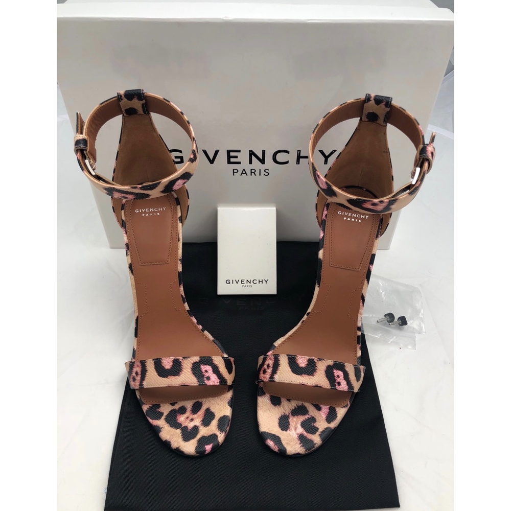 New Givenchy Retra Sandals Beige Jaguar Print 39 - Picture 3 of 8